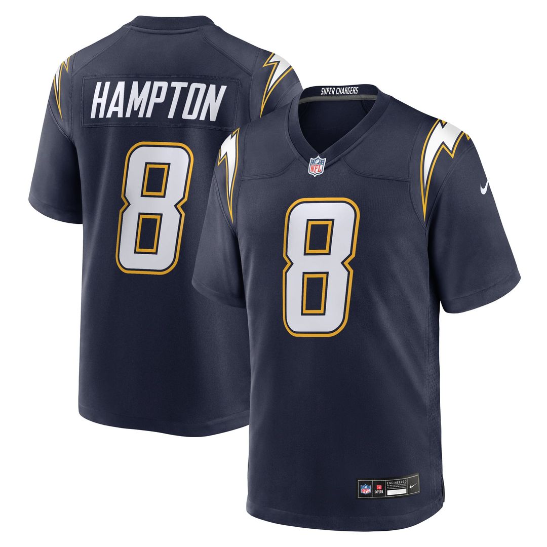 Men's Nike Los Angeles Chargers Omarion Hampton Powder Blue Game Player NFL Jersey