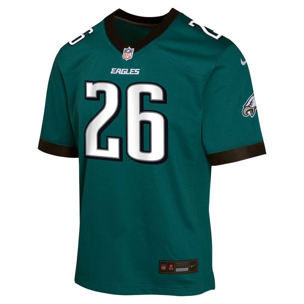 Youth Nike Philadelphia Eagles Saquon Barkley Kelly Green Game NFL Jersey