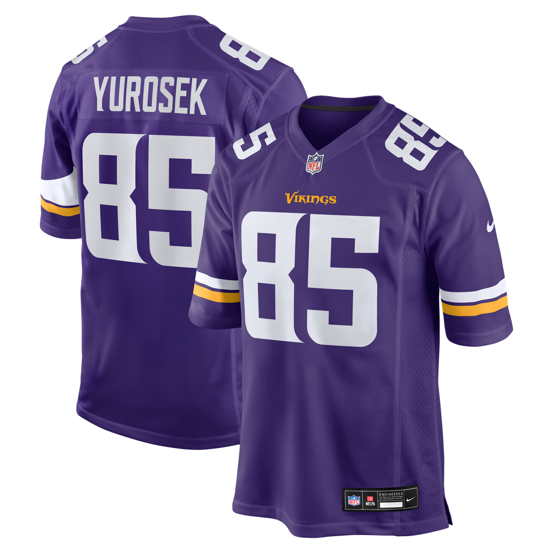 Men's Nike Minnesota Vikings Ben Yurosek Purple Team Game NFL Jersey