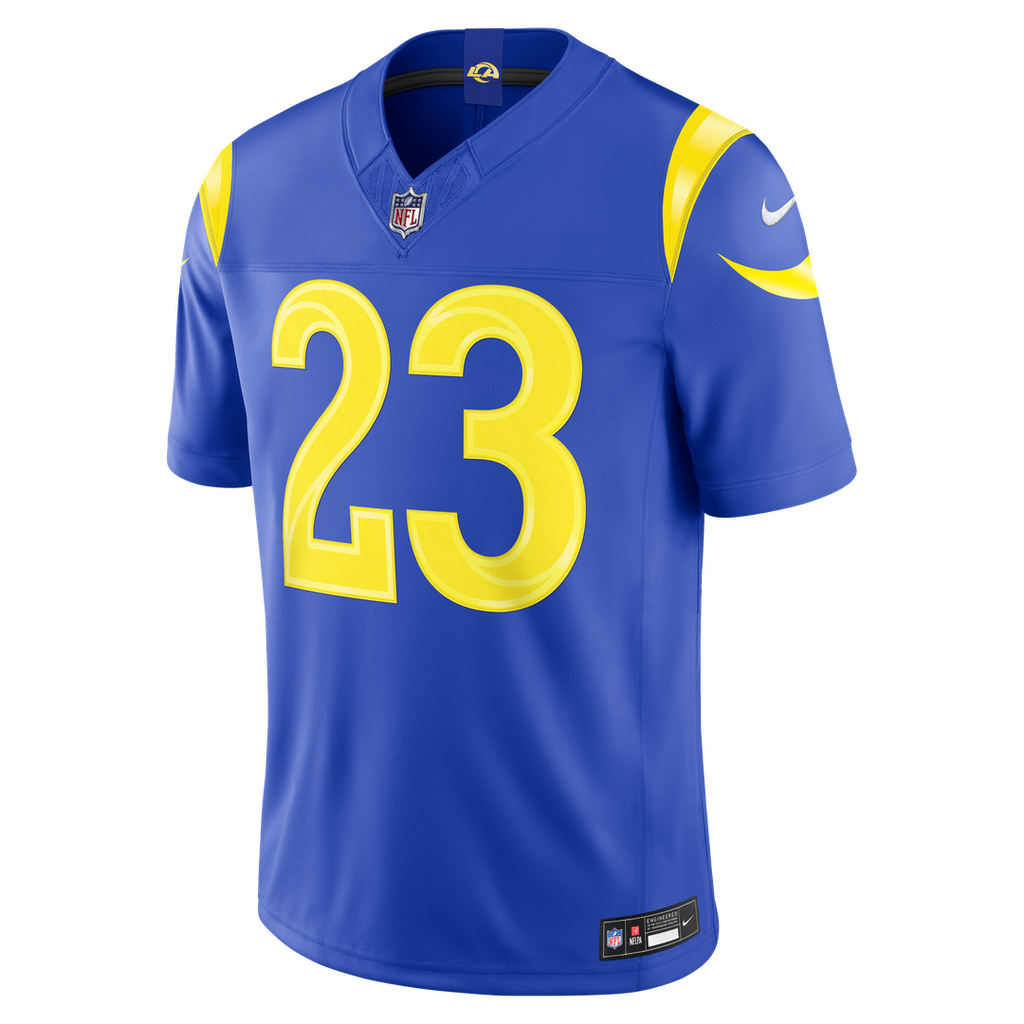 Men's Nike Los Angeles Rams Kyren Williams Royal Vapor F.U.S.E. Stitched Limited NFL Jersey