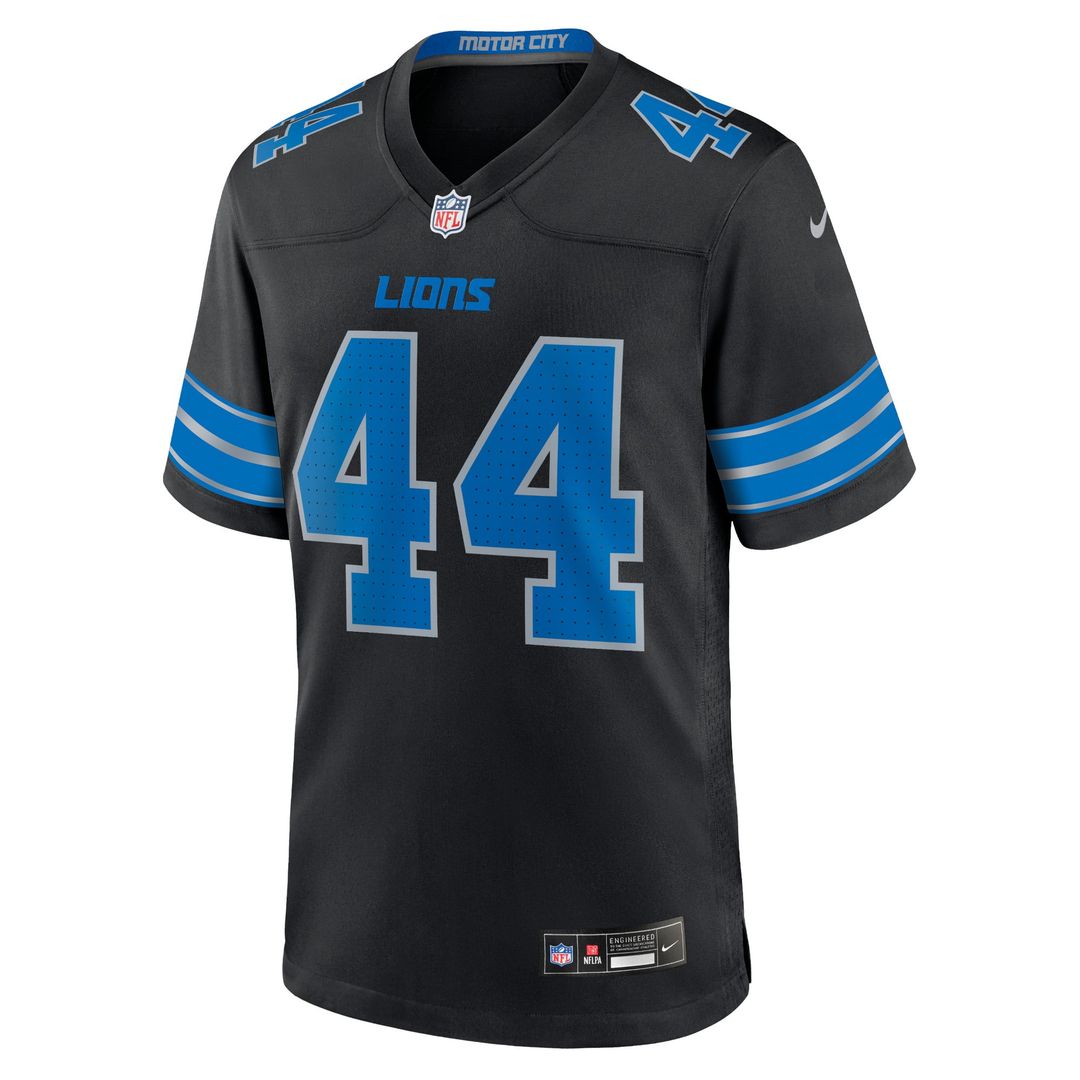 Men's Nike Detroit Lions Malcolm Rodriguez Blue Game NFL Jersey