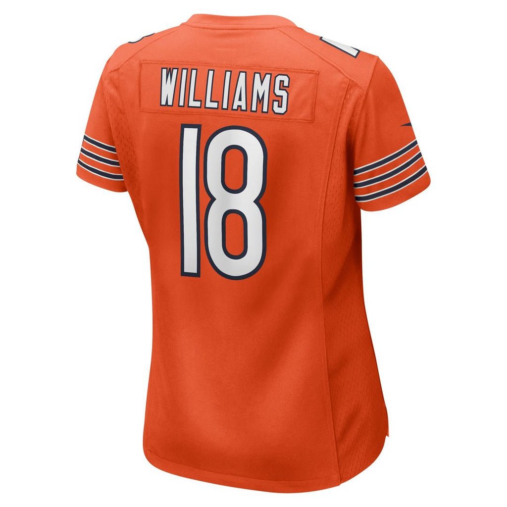Women's Nike Chicago Bears Caleb Williams Orange Alternate Game NFL Jersey