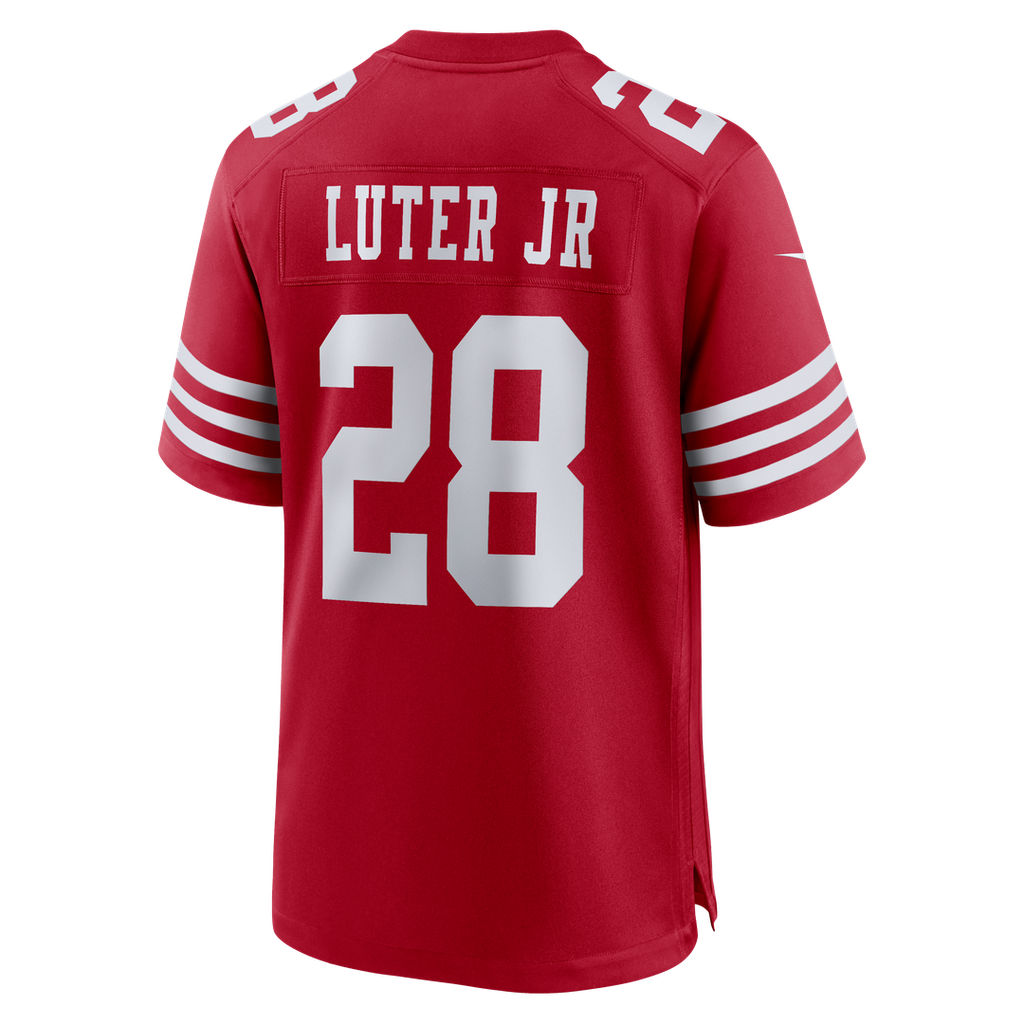 Men's Nike San Francisco 49ers Darrell Luter Jr. Scarlet Game NFL Jersey