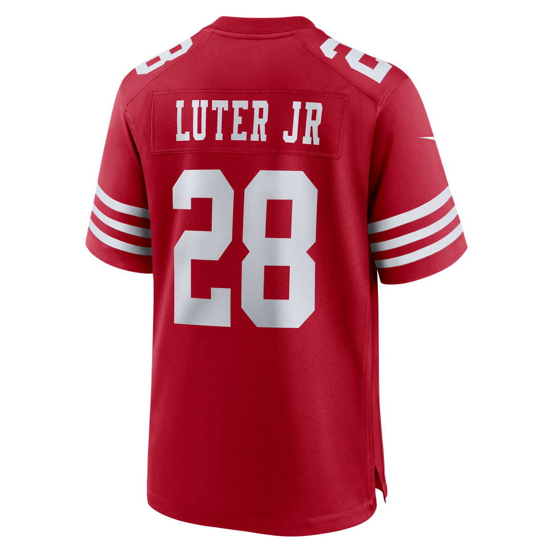 Men's Nike San Francisco 49ers Darrell Luter Jr. Scarlet Game NFL Jersey