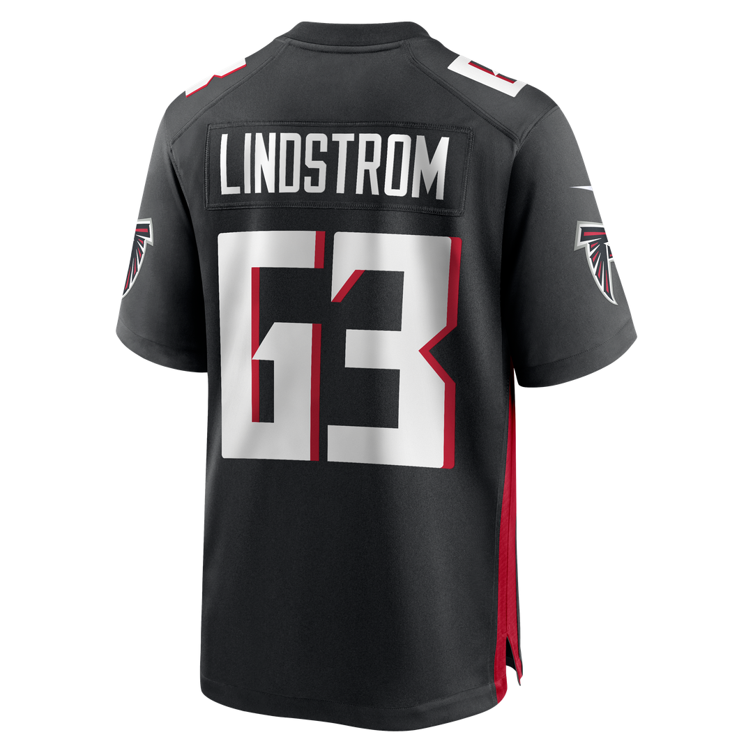Men's Nike Atlanta Falcons Chris Lindstrom Black Game NFL Jersey