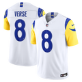Men's Nike Los Angeles Rams Jared Verse White Vapor F.U.S.E. Stitched Limited NFL Jersey