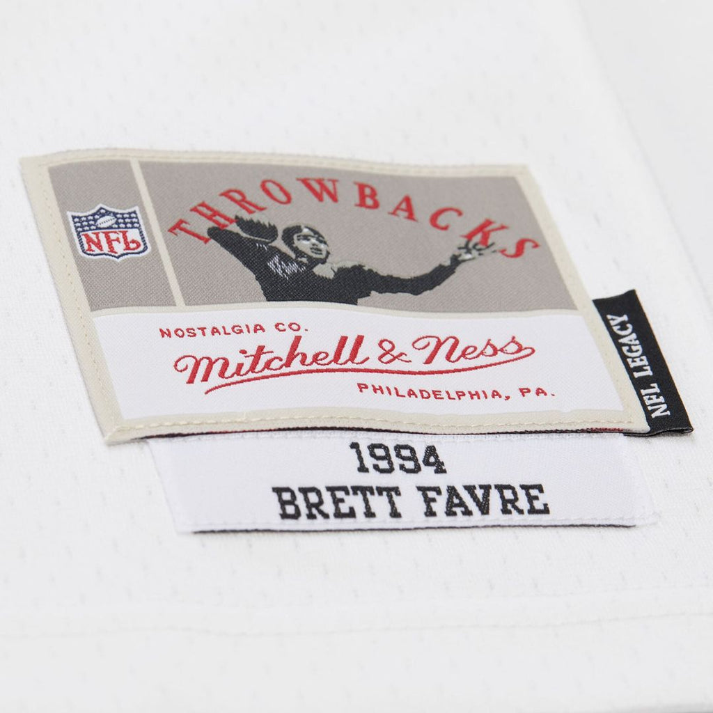 Men's Mitchell & Ness Green Bay Packers Brett Favre White 1994 Legacy Replica NFL Jersey