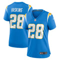 Women's Nike Los Angeles Chargers Hassan Haskins Powder Blue Game NFL Jersey