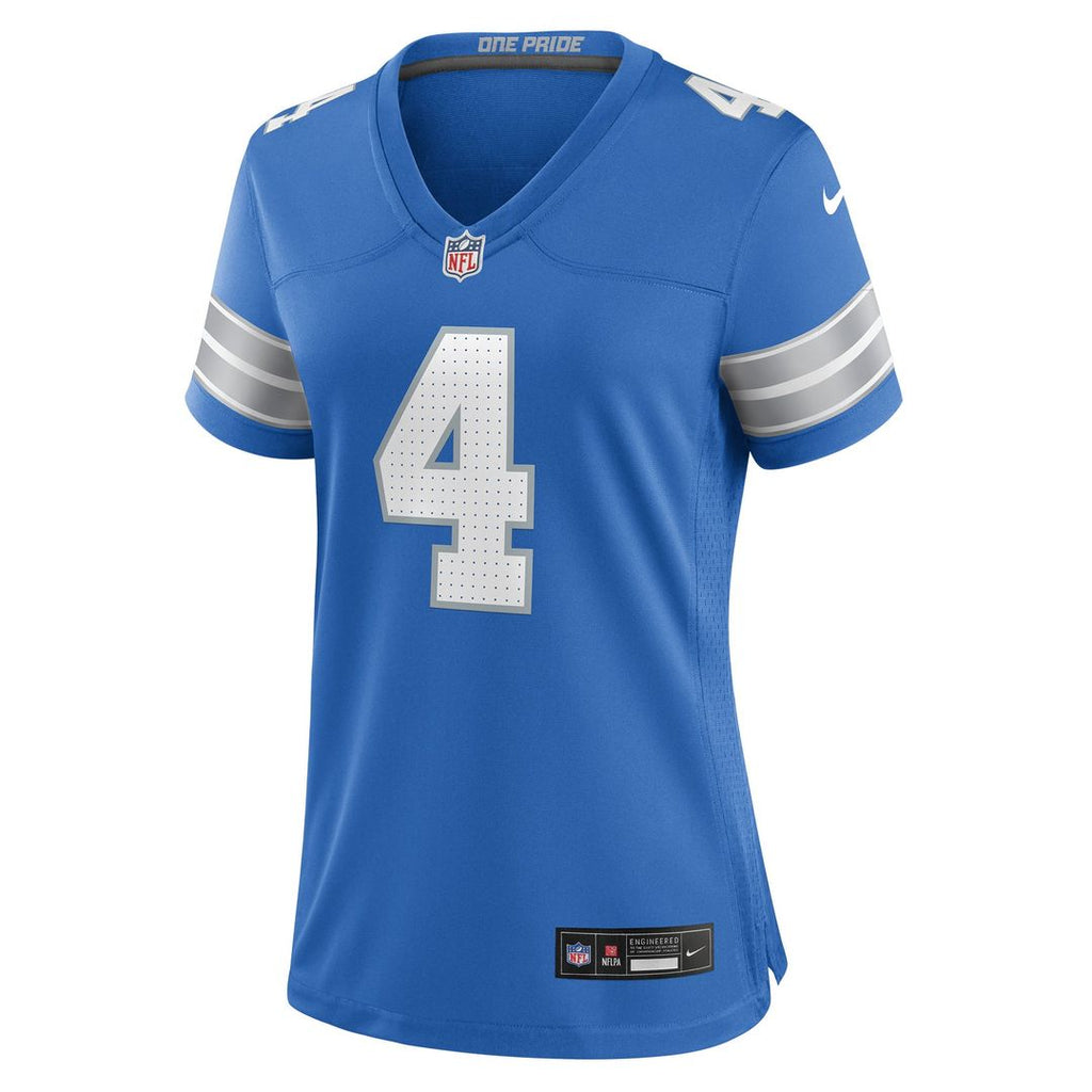 Women's Nike Detroit Lions D.J. Reed Blue Team Game NFL Jersey