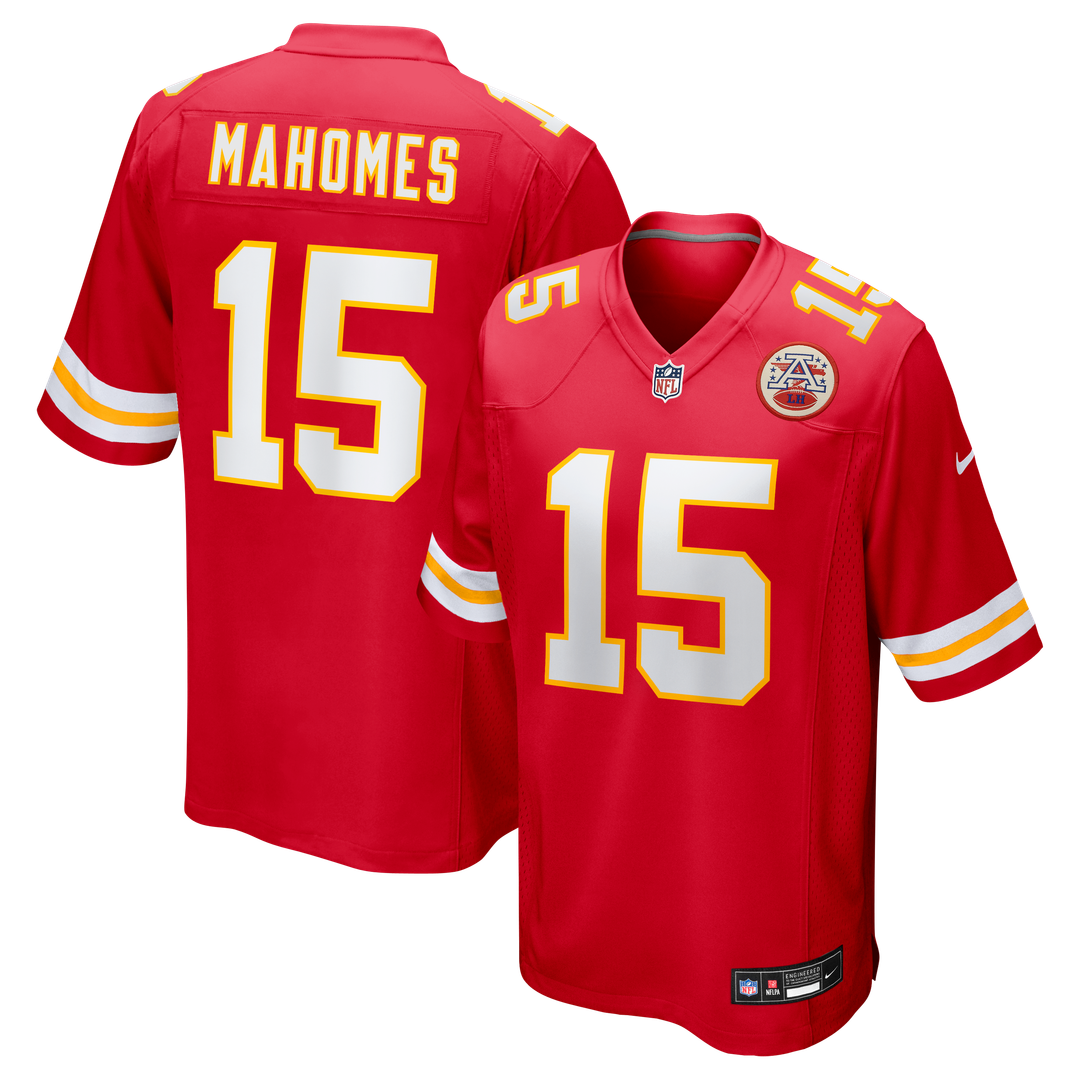 Men's Nike Kansas City Chiefs Patrick Mahomes Red Game NFL Jersey