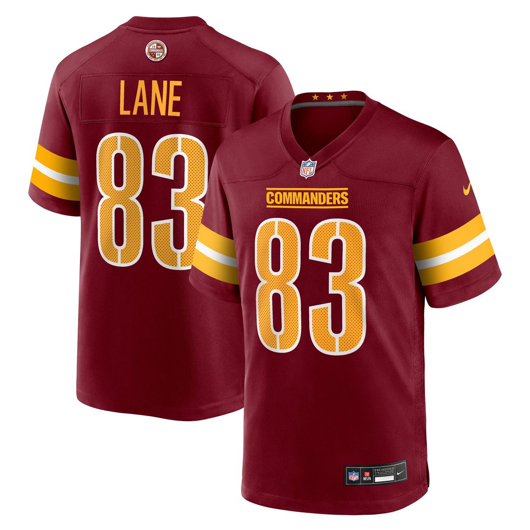 Men's Nike Washington Commanders Jaylin Lane Burgundy Team Game NFL Jersey