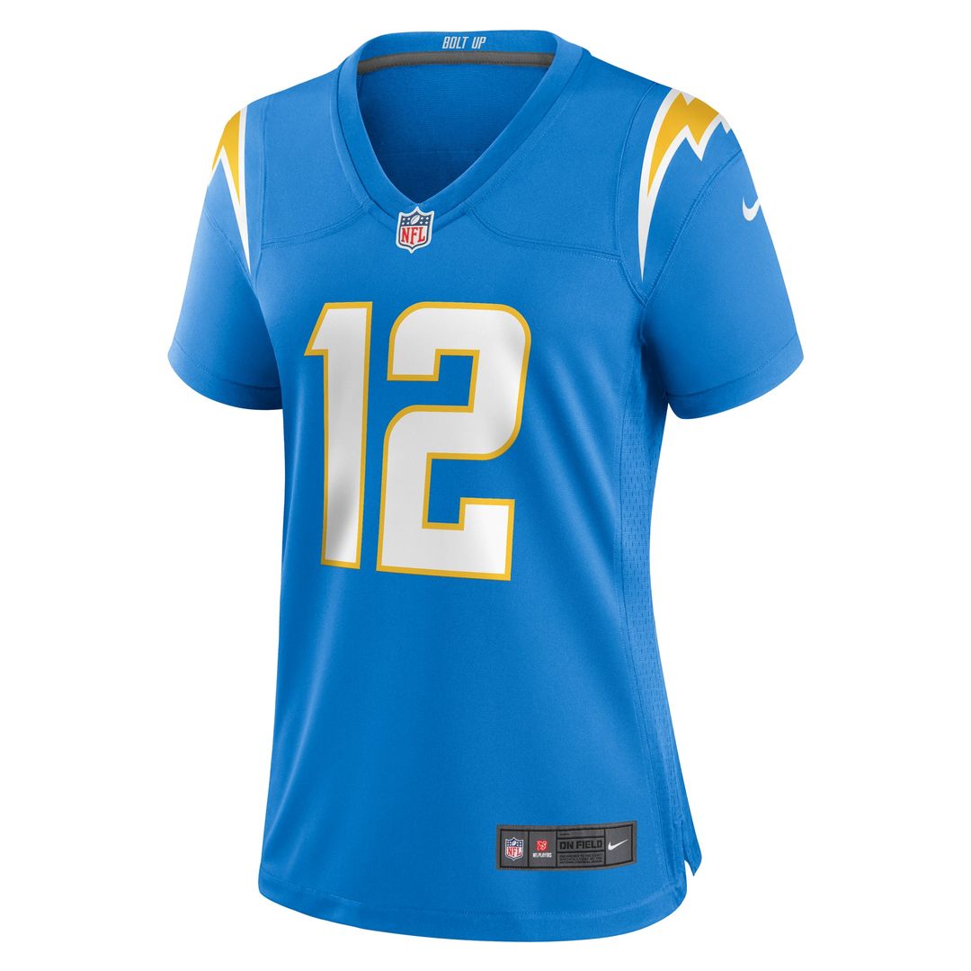 Women's Nike Los Angeles Chargers Derius Davis Powder Blue Team Game NFL Jersey
