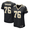 Women's Nike New Orleans Saints David Edwards Black Team Game NFL Jersey