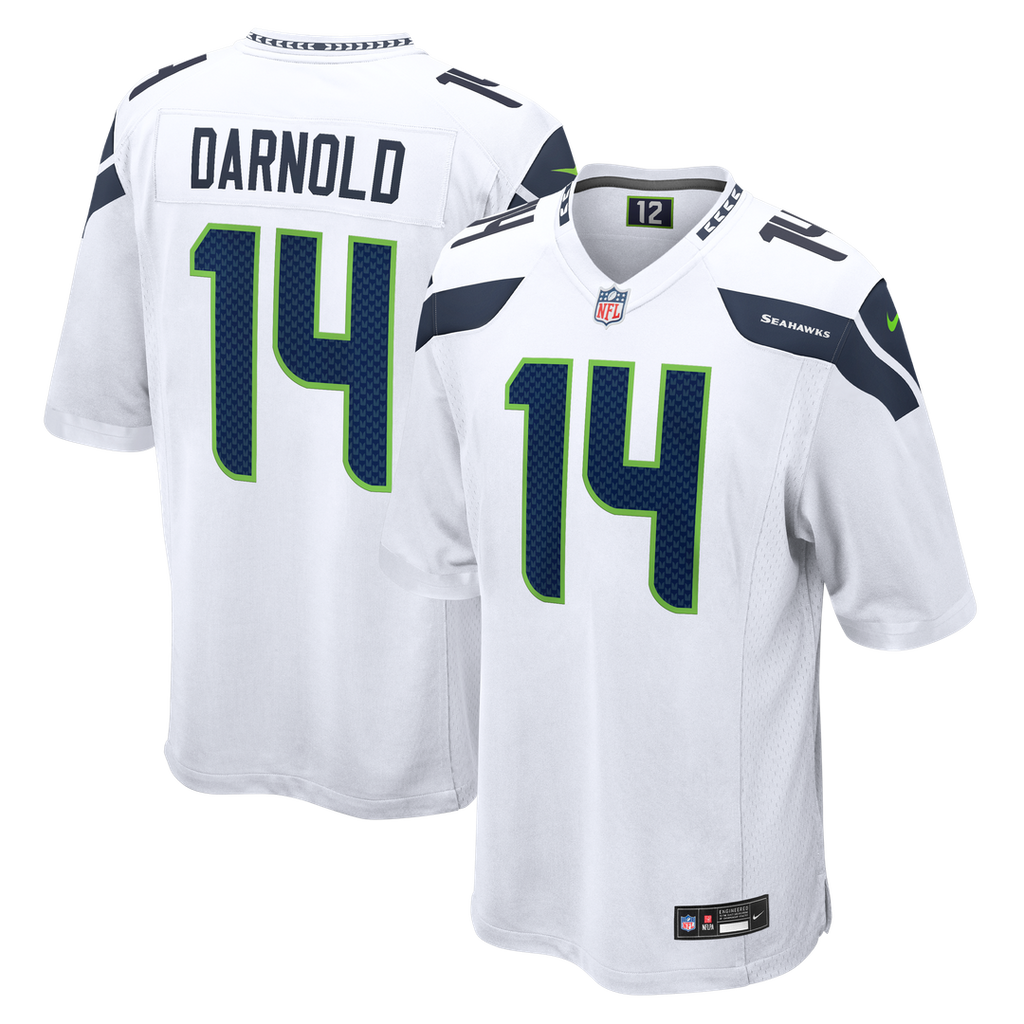Men's Nike Seattle Seahawks Sam Darnold White Game NFL Jersey