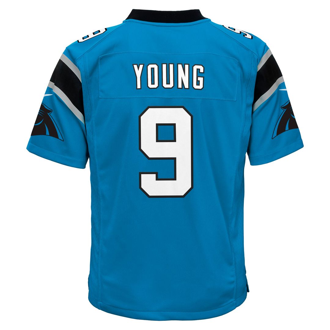 Youth Nike Carolina Panthers Bryce Young Blue Game NFL Jersey