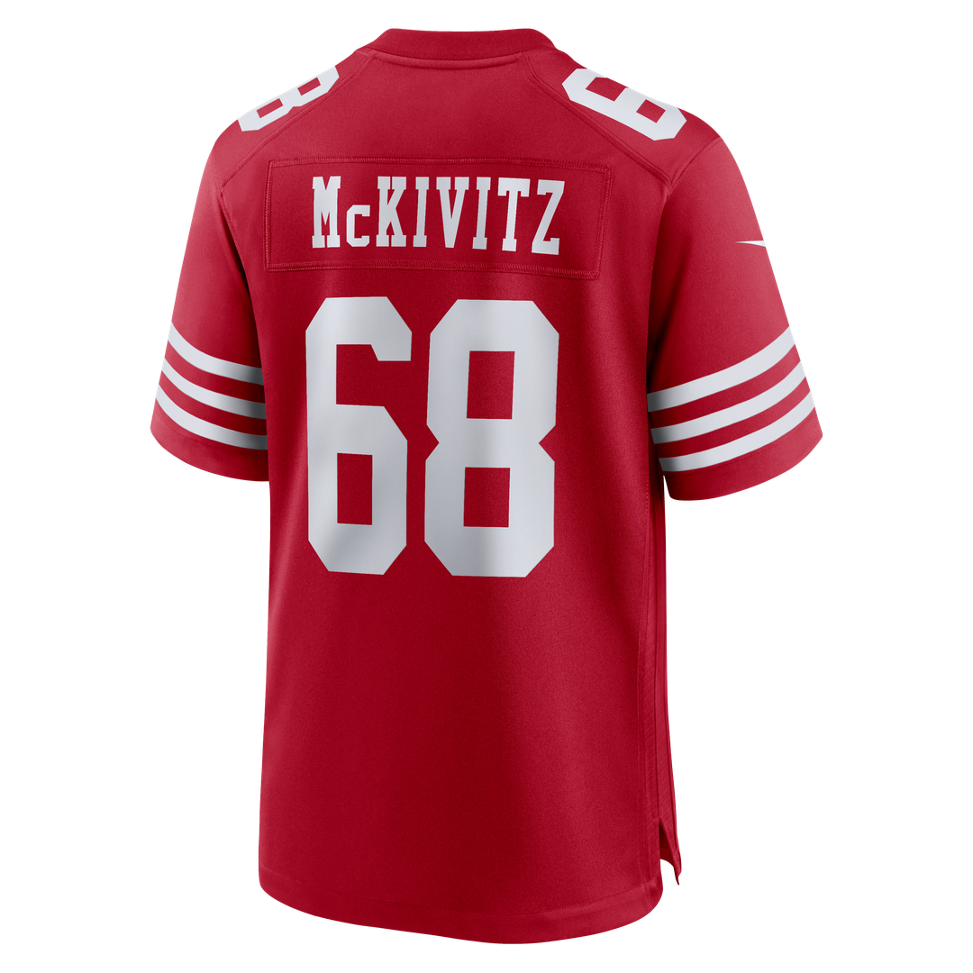 Men's Nike San Francisco 49ers Colton McKivitz Scarlet Game NFL Jersey