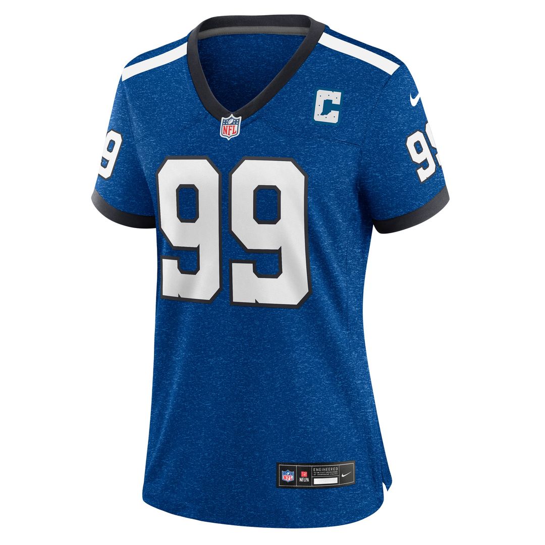 Women's Nike Indianapolis Colts DeForest Buckner Royal Indiana Nights Alternate Game NFL Jersey