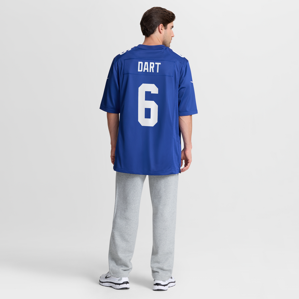 Men's Nike New York Giants Jaxson Dart White Game NFL Jersey