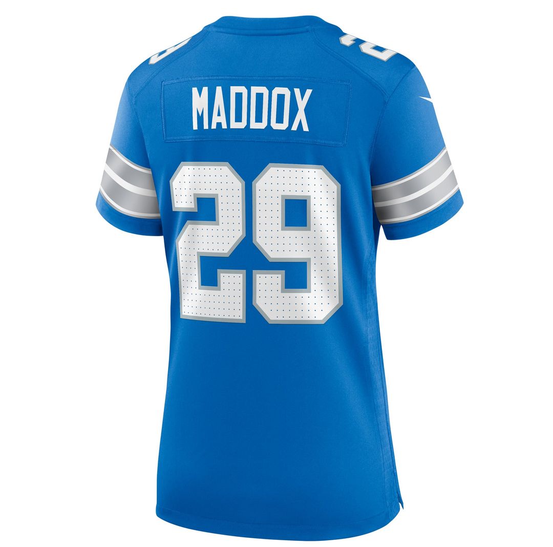 Women's Nike Detroit Lions Avonte Maddox Blue Team Game NFL Jersey
