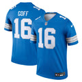 Men's Nike Detroit Lions Jared Goff Blue Legend Player NFL Performance Top