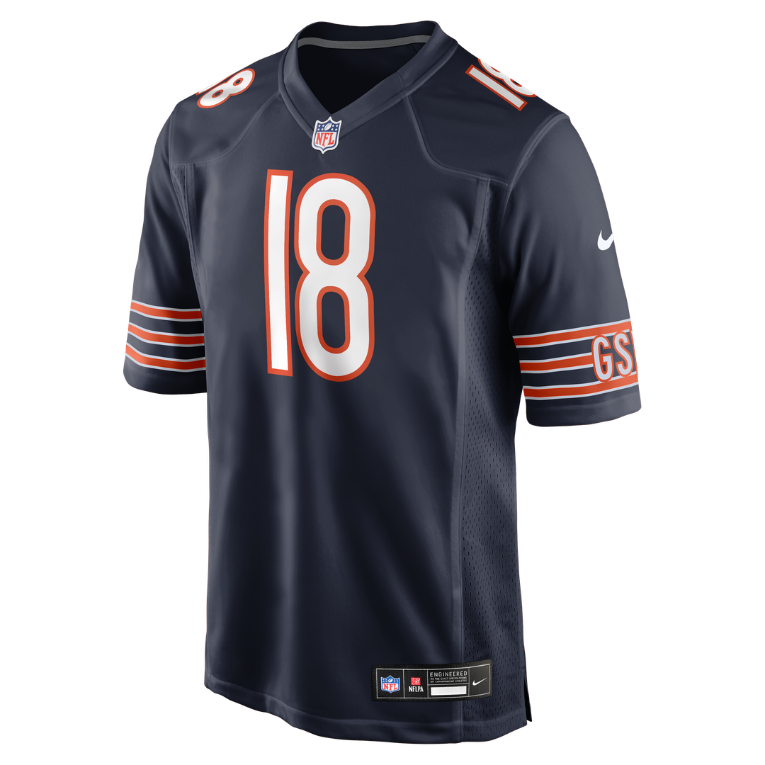 Men's Nike Chicago Bears Caleb Williams Orange Alternate Player Game NFL Jersey