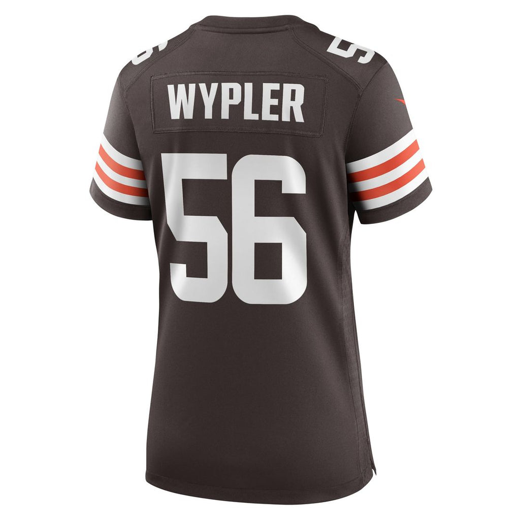 Women's Nike Cleveland Browns Luke Wypler Brown Team Game NFL Jersey