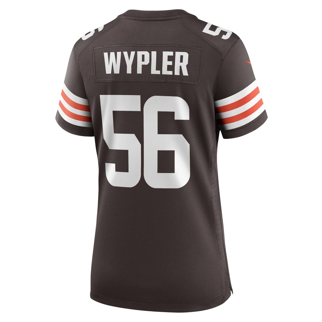 Women's Nike Cleveland Browns Luke Wypler Brown Team Game NFL Jersey