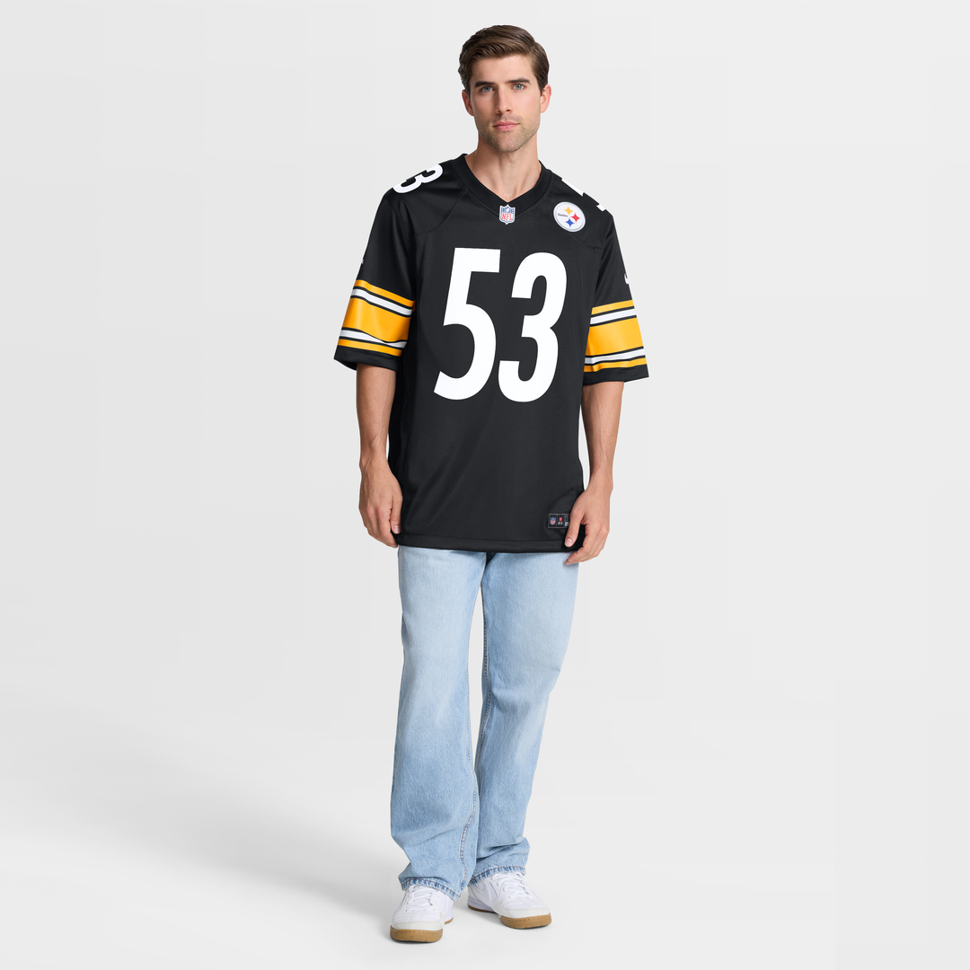 Men's Nike Pittsburgh Steelers JaWhaun Bentley Black Team Game NFL Jersey