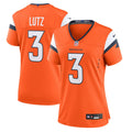 Women's Nike Denver Broncos Wil Lutz Orange Team Game NFL Jersey