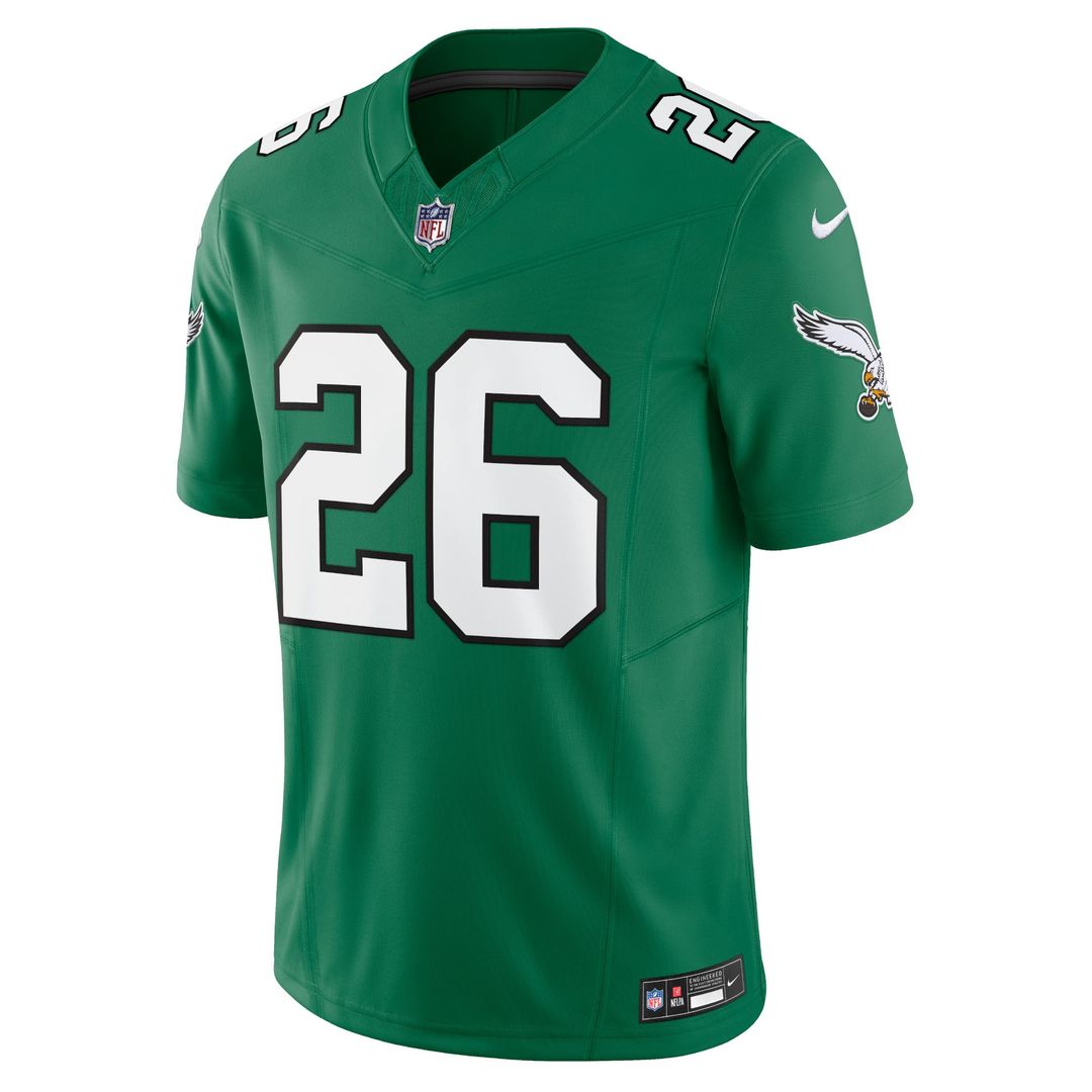 Men's Nike Philadelphia Eagles Saquon Barkley Kelly Green Alternate Vapor F.U.S.E. Limited NFL Jersey