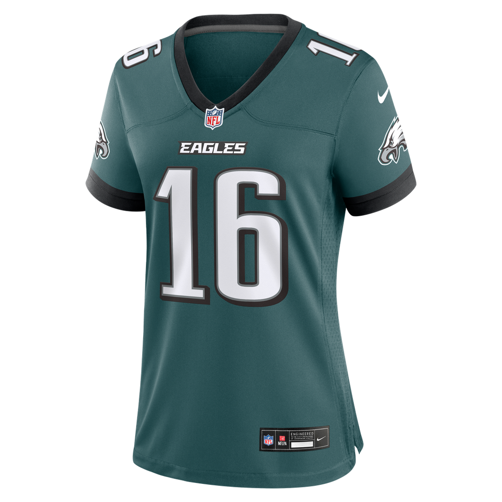 Women's Nike Philadelphia Eagles Tanner McKee Midnight Green Team Game NFL Jersey