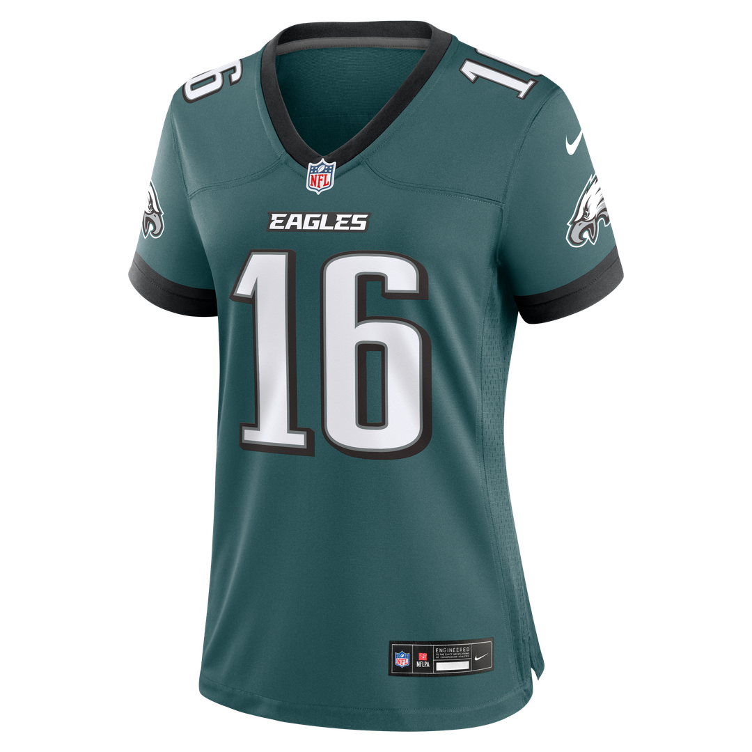 Women's Nike Philadelphia Eagles Tanner McKee Midnight Green Team Game NFL Jersey