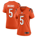 Women's Nike Cincinnati Bengals Tee Higgins Orange Alternate Game NFL Jersey