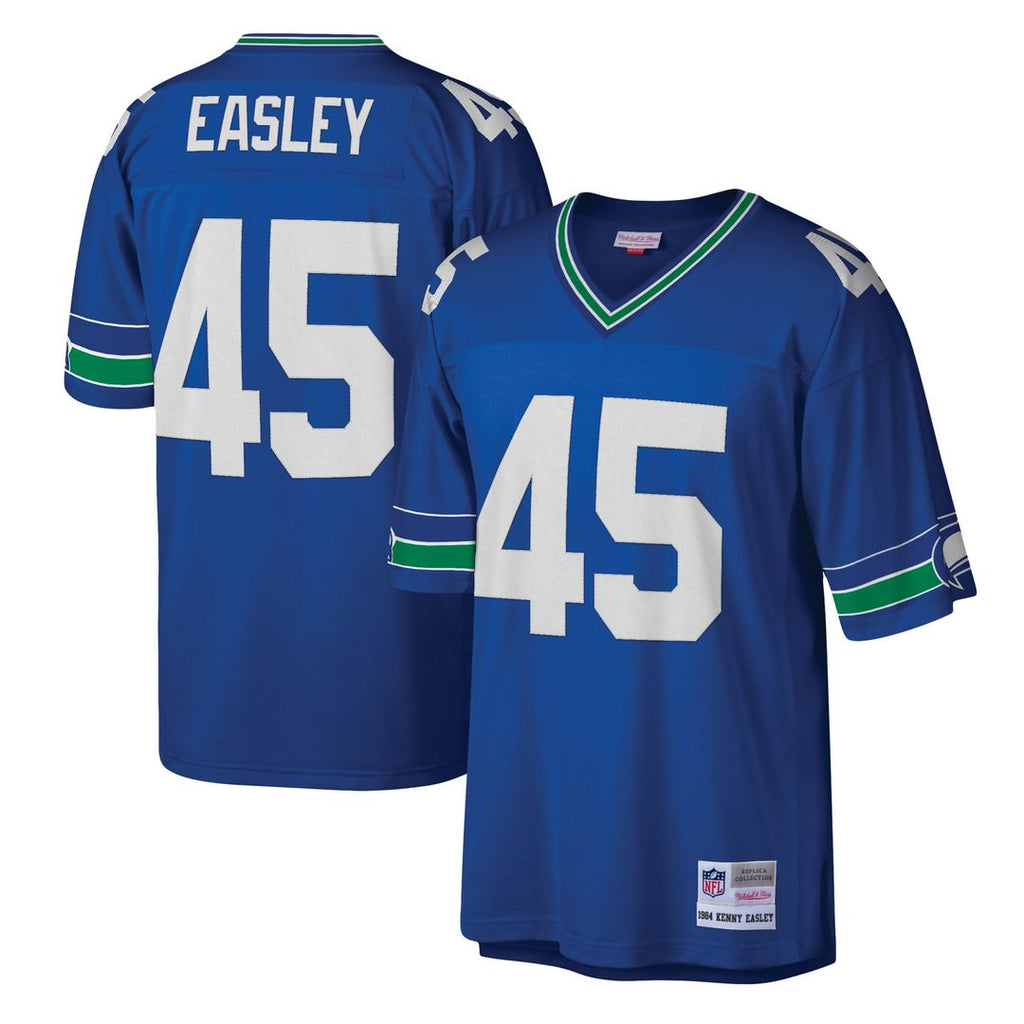 Men's Mitchell & Ness Seattle Seahawks Kenny Easley Royal Legacy Replica NFL Jersey