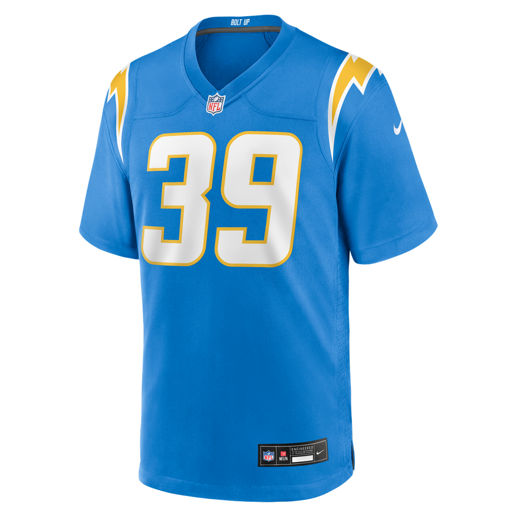 Men's Nike Los Angeles Chargers Eric Rogers Powder Blue Team Game NFL Jersey