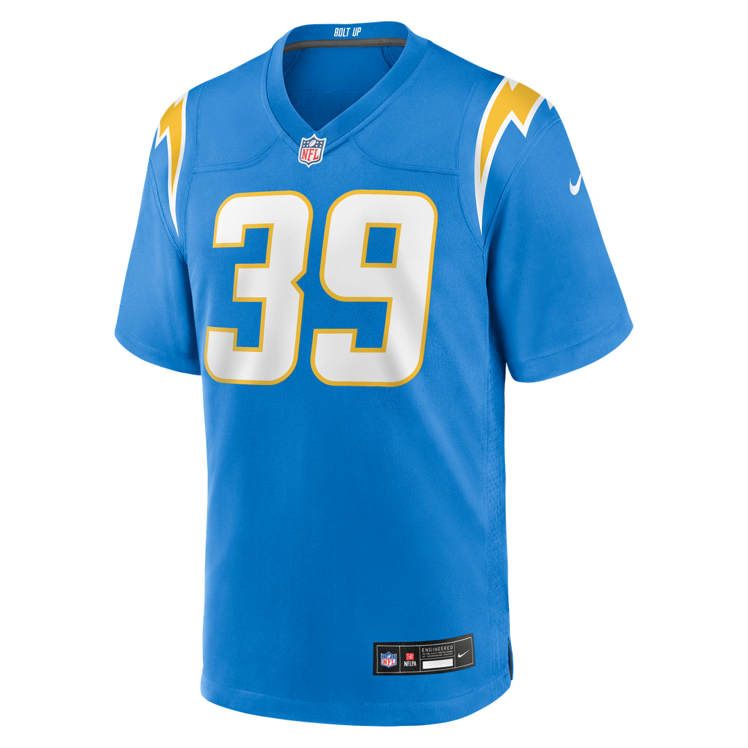 Men's Nike Los Angeles Chargers Eric Rogers Powder Blue Team Game NFL Jersey