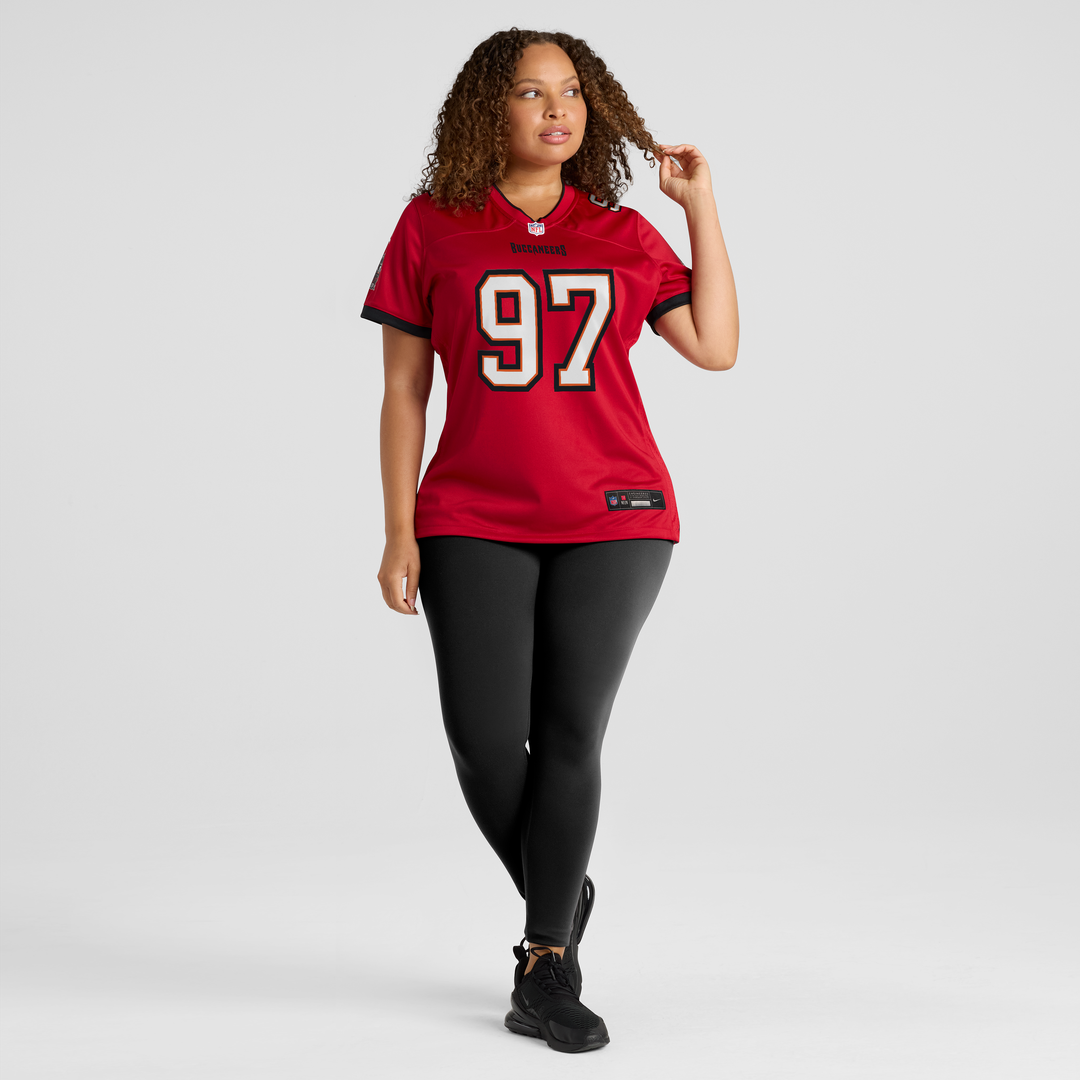 Women's Nike Tampa Bay Buccaneers Al-Quadin Muhammad Red Team Game NFL Jersey