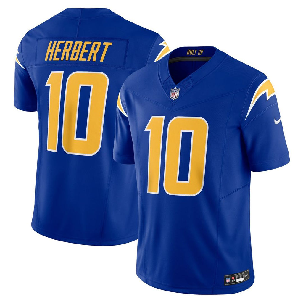 Men's Nike Los Angeles Chargers Justin Herbert Royal Vapor F.U.S.E. Limited NFL Jersey