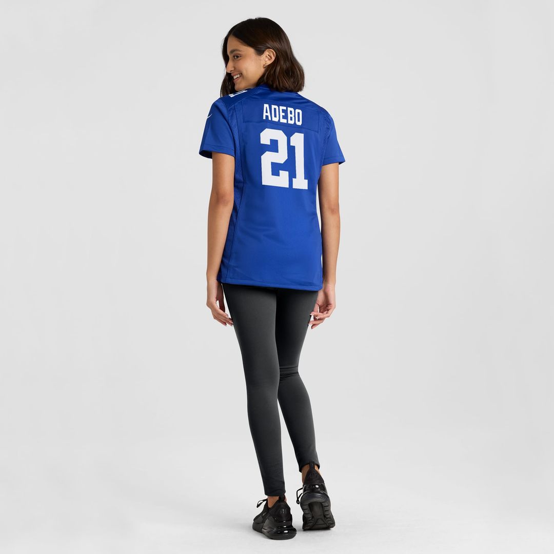 Women's Nike New York Giants Paulson Adebo Royal Team Game NFL Jersey