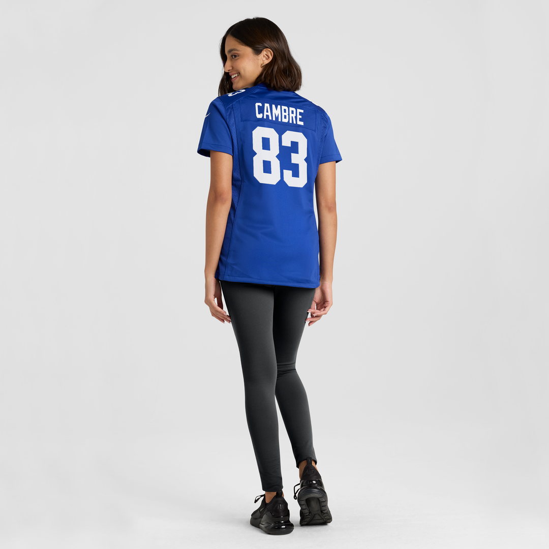 Women's Nike New York Giants Dalen Cambre Royal Team Game NFL Jersey