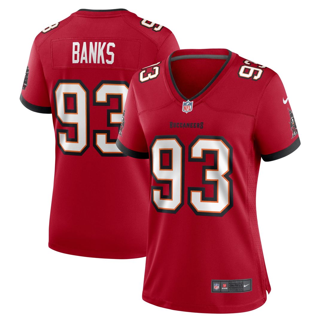 Women's Nike Tampa Bay Buccaneers Eric Banks Red Game NFL Jersey