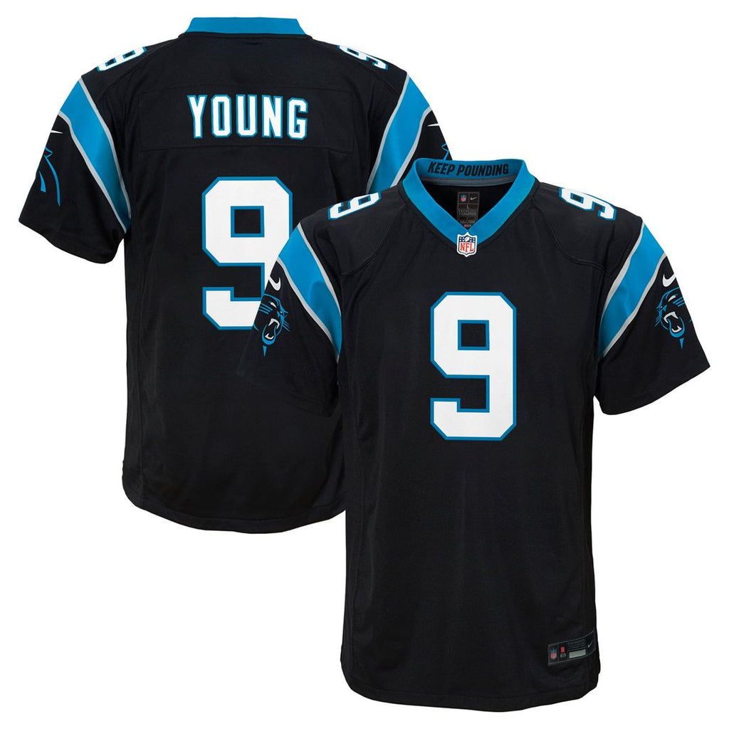 Youth Nike Carolina Panthers Bryce Young Black Game NFL Jersey