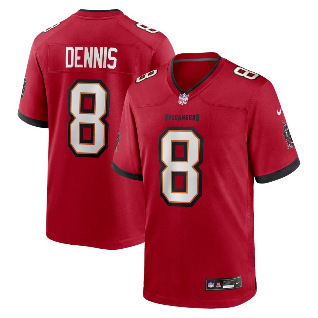 Men's Nike Tampa Bay Buccaneers SirVocea Dennis Red Game NFL Jersey