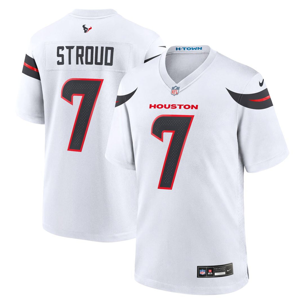 Men's Nike Houston Texans C.J. Stroud White Game NFL Jersey