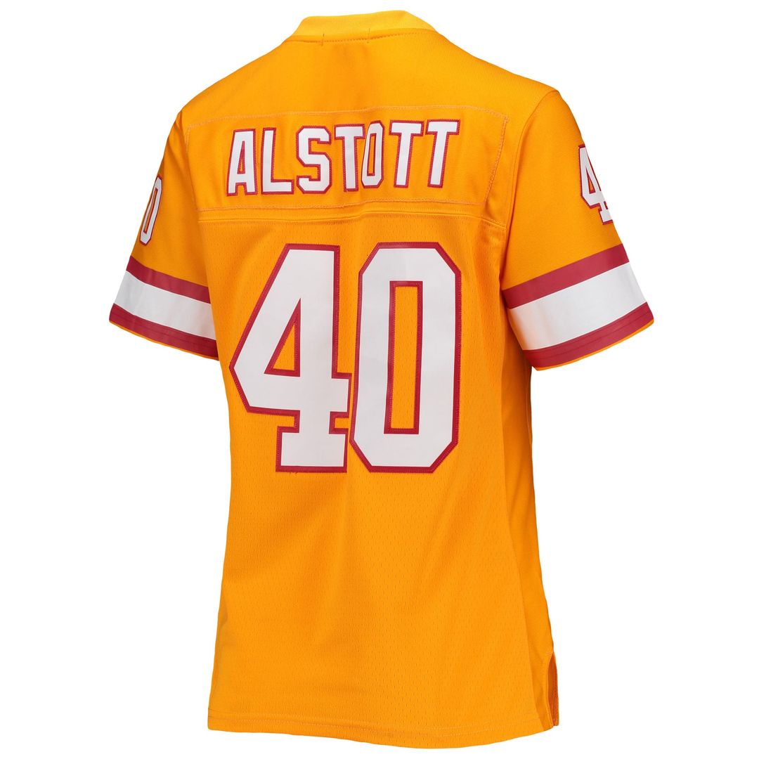Women's Mitchell & Ness Tampa Bay Buccaneers Mike Alstott Orange Legacy Replica Player NFL Jersey