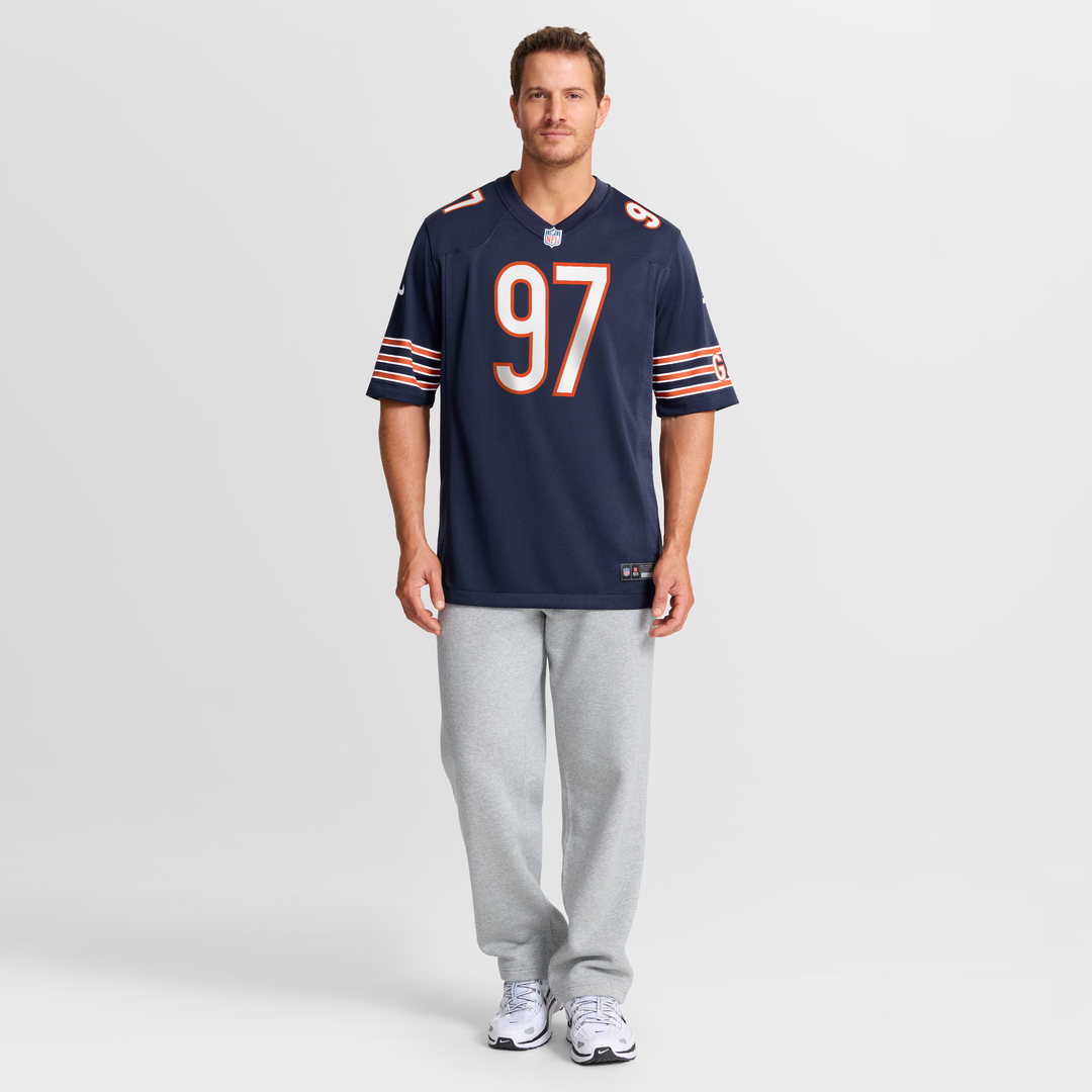 Men's Nike Chicago Bears James Lynch Navy Team Game NFL Jersey