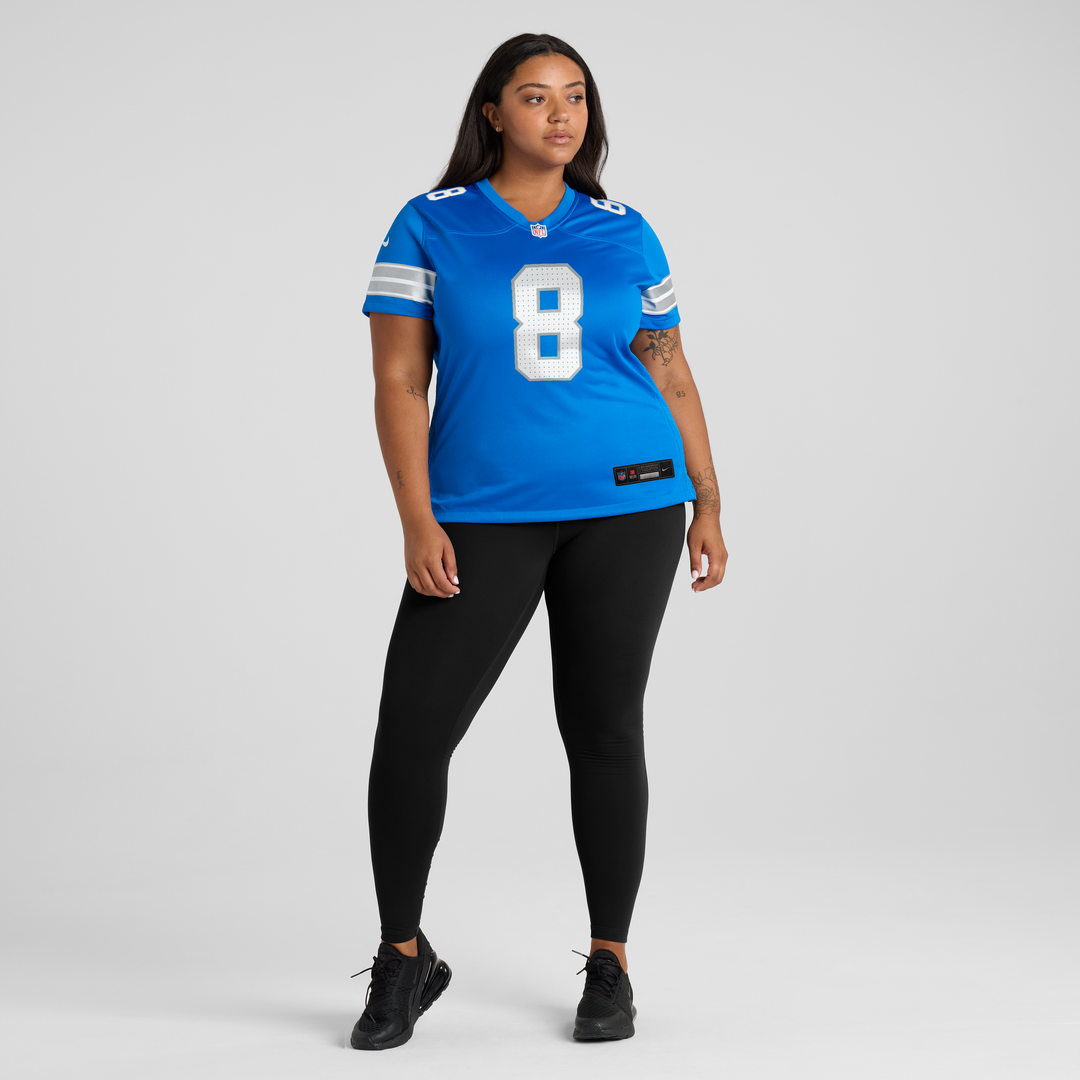 Women's Nike Detroit Lions Greg Dortch Blue Team Game NFL Jersey