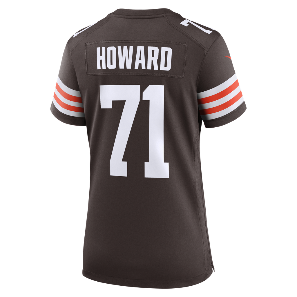 Women's Nike Cleveland Browns Tytus Howard Brown Team Game NFL Jersey