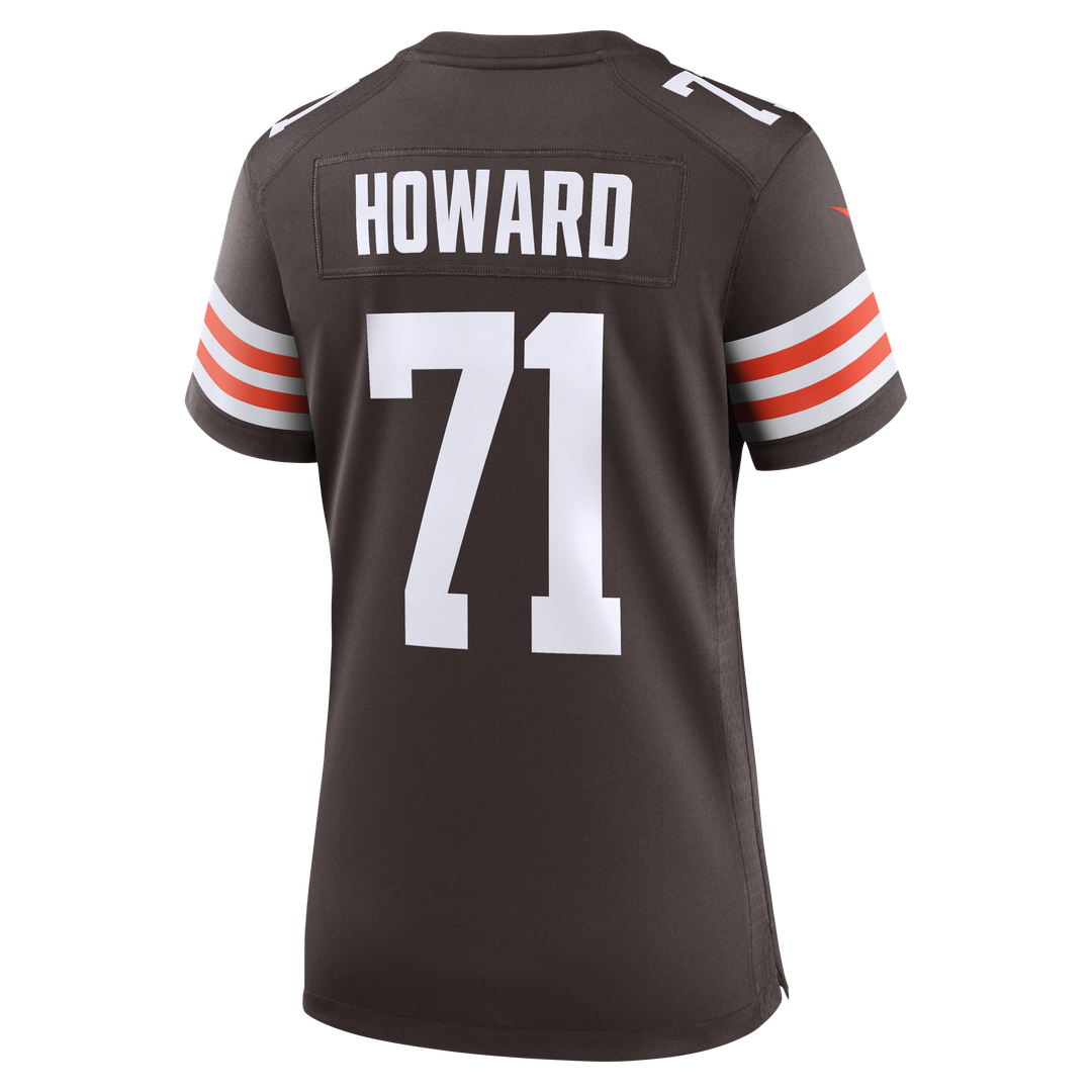 Women's Nike Cleveland Browns Tytus Howard Brown Team Game NFL Jersey
