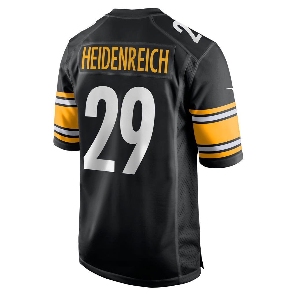 Men's Nike Pittsburgh Steelers Eli Heidenreich Black Team Game NFL Jersey